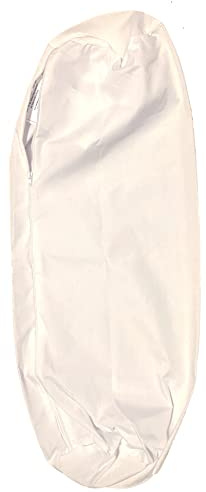 Therapist’s Choice® Bolster Cover with Zipper Closure, Soft & Durable, Size: 6 x 27 (Cover Only, Bolster Not Included) (White Polyester)