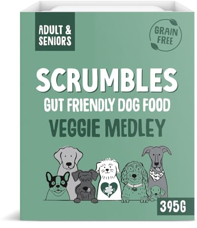 Scrumbles Natural Wet Dog Food, Grain Free Recipe, Vegetable Medley, 7 x 395g