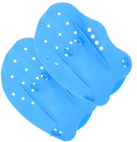 Garneck 2stücke Schwimmhandschuhe Aus Silikon Und Pp-Material Wasserabweisend Für Schwimmen Tauchen Und Wassersport Mit Verstellbarem Design Und Handschutz Für Übungen