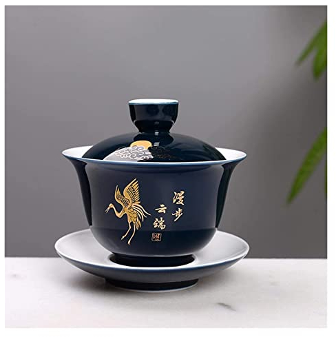 ORLOVA Kungfu Tea Set,Tea Set,Teapot Gongfu Tea Ceramic Cover Creative Kung Foot Tea Cup Blue Teacup Palace in Chinese (Color : 8) (Color : 10)