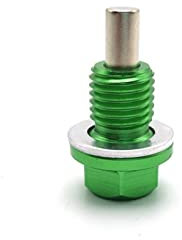Karosserie-Kits Motorrad M12 M12x1.5 Magnetische Ölablassschraube Dirt Bike Motorölwanne Ablassmutter Schrauben Bolzen Für Honda Für Yamaha Für Kawasaki Teile (Color : Green M12x1.5)