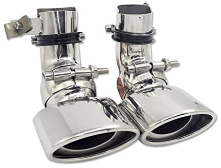 UTOYA Auspuff Schalldämpfer Für Für Benz Für E300 Für E280 Für E260 W211 2002-2007 Auto Auspuffrohr Single Out Schalldämpfer Tipps Auspuffspitze Endrohre