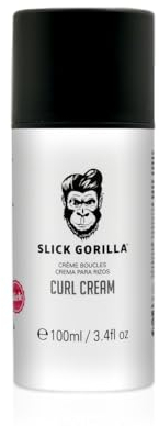 Slick Gorilla Curl Cream, Lightweight Curling Cream for Definition, No-Frizz, No Flyaways, Curl Defining Wavy & Curly Hair Styling Products, 100 ml