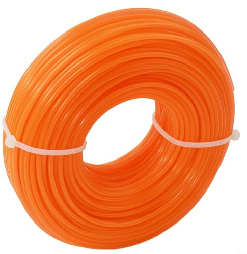 Nylonschnur für Trimmer, rund, 4 mm, 50 m Länge, 2 Stück