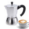 Caffettiera in metallo, Macchina da caffè vecchio stile, Macchina per caffè espresso da piano cottura, Caffettiera classica italiana, Caffettiera tradizionale italiana, Caffettiera vintage per piano