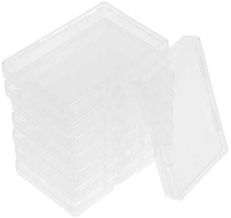Operitacx 8stücke Transparente Wasserdichte Kunststoff-box Portabler Kartenhalter Für Visitenkarten Und Spielkarten Klarer Organizer Für Geschäfts Bankkarten Professionell Staubgeschützt Kom