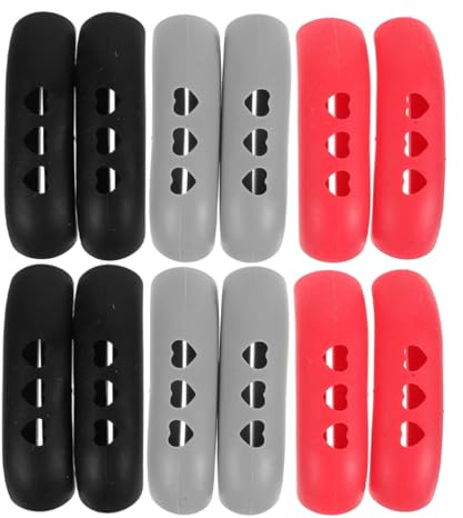 Toyvian 18pièces Manchons Protège-poignées Plastique pour Casseroles Poêles Sauteuses Isolés Thermiques Antidérapants pour Cuisine