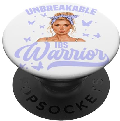 IBS Awareness Unbreakable Women Irritable Bowel Syndrome PopSockets Adhesive PopGrip