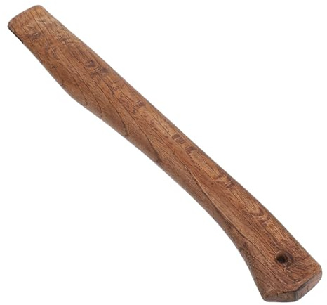 Didiseaon Wooden Handle Replacement 37cm Carbonized Oak Handle Sturdy Camp Tool Shaft for and Wooden Wedges Use