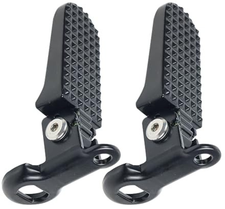 Pedale posteriori per bicicletta, 2 pezzi di pedali per bicicletta, pedali antiscivolo per bicicletta, supporto pieghevole per mountain bike, piastre a sgancio rapido per pedali, pedale con supporto