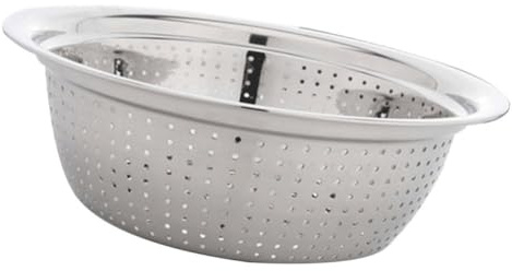SHINEOFI Scolapasta in Acciaio Resistente per Riso Verdura e Frutta Setaccio Multifunzionale con Fondo Antiscivolo Lavaggio Facile e Capiente per Cucina