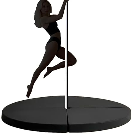 Pole Dance Matta, Rund Pole Dance Skyddsmatta, Halkfri Träningsmatta, Tjocklek 3cm/5cm/10cm För Dansstudio, Hemmaträning, Poledance, Yoga & Gymnastik, Hopfällbar Och Platsbespa(Size:120×5cm（47×2in）)