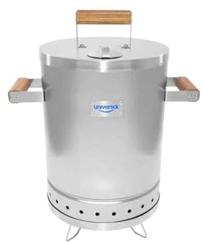 Mándalo Market Barril Ahumador Universal para Carnes, Pescados y Vegetales, 6 Libras