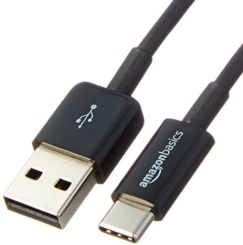 Amazon Basics Cavo di ricarica rapida da USB-C a USB-A 2.0, velocità 480 Mbps, certificato USB-IF, per Apple iPhone 16/15, iPad, Samsung Galaxy, tablet, laptop, 0.9 m, nero