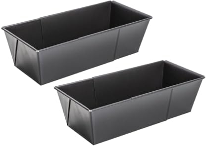 Zenker 9914350 - Set di 2 stampi per torte estensibili, stampo per torte, stampo per torte, stampo per torte, stampo rettangolare, acciaio, nero, 20-35 x 11,5 x 7 cm