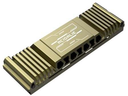 ACIDALIE M.2 SSD Kühlkörper 2280 | Für PS5/PC, Pro, Slim, Legacy-Modelle Spielekonsole (Gold)