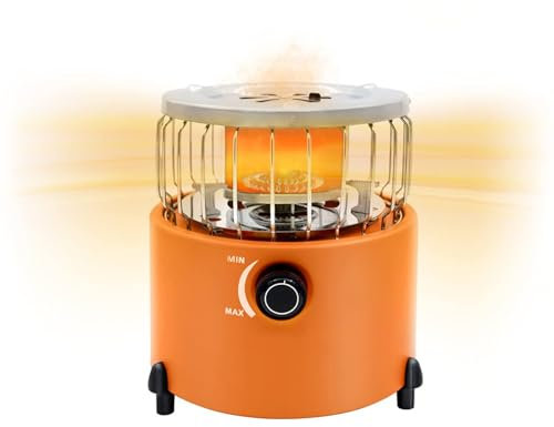 BomDog 2 in 1 Camping Stove, Portable Gas Heater, Camping Heater Mini Gas Heater Outdoor Stove Grill Tent Heater Cooking System