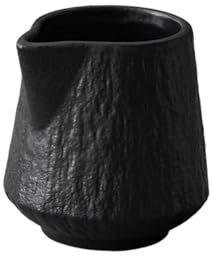 Montalatte 2 tazze for caffè, latte, salsa di bistecca, brocche for latte a bocca appuntita, zuccheriera, bricco for latte, tazzine in ceramica for caffè espresso Bricco Per Latte(Black,85ml)