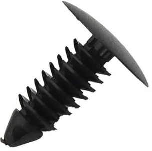 4 pz Nero 7mm Foro Paraurti Spine Clip for La Targa Anteriore Fori Copertura di Fissaggio In Plastica Vite Rivetto Accessori Auto