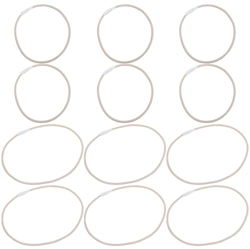 iplusmile 12 Elastici Antiurto per Microfono in Gomma 12pezzi Anelli di Ricambio per Supporto Antiurto, Fasce Elastiche Resistenti per Supporti Microfono Studio, Podcasting e Registrazioni