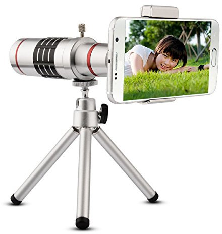 Tutoy universale 18 x Zoom Phone Telescope teleobiettivo treppiede iPhone Android
