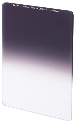 NiSi Filtre Dégradé GND8 0.9 (3 Stops) Medium 75x100mm, Revêtement Nano Technologie, Traitement IR, Verre Optique