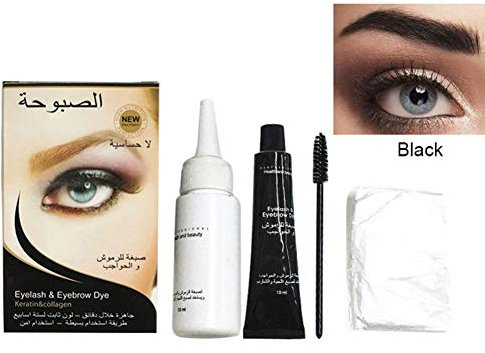 Symeas Kit professionnel de teinture pour les cils et les sourcils Kit de teinture pour les sourcils durable Tattoo Waterproof Gel pour les sourcils