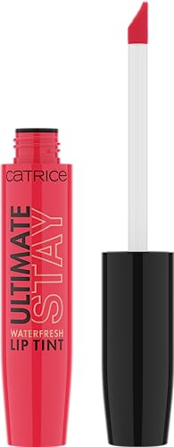 Catrice Ultimate Stay Waterfresh Lip Tint, Lipgloss, Nr. 010, Rot, feuchtigkeitsspendend, langanhaltend, pflegend, intensiv, farbintensiv, vegan, ohne Parfüm, ölfrei, ohne Alkohol, 1er Pack (5ml)