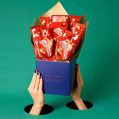 Malteaser - Cesto per bouquet di cioccolato, colore: blu navy