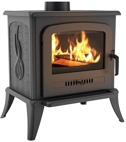 KRATKI Stufa a legna in ghisa KOZA K7 5 kW Ø150 A Gamma di potenza 3-8kW