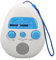 Radio de Douche AM FM, Radio de Douche Portable étanche avec Haut-Parleur intégré, Matériau ABS, Utilisation Facile, Récepteur FM et AM, Fonctionne sur Piles
