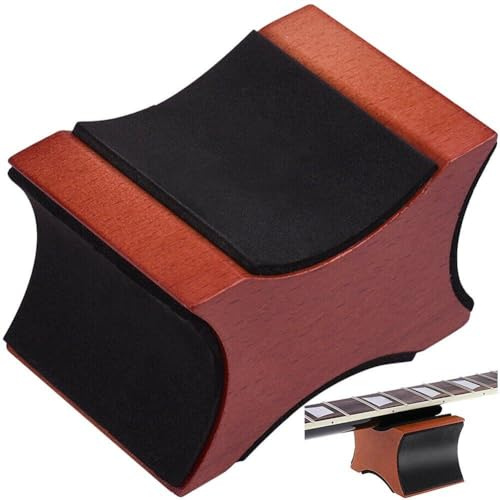 Wudaizhi 2 in 1 Pro Gitarre Halsruhe Stütze Kissen Holz Basis -luthier Reparaturwerkzeug Für Elektrische Akustik -Schnur -Instrument Mandoline