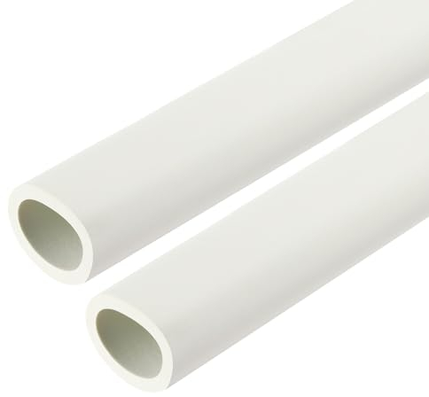 QUARKZMAN 2pcs Tube d'Isolation Mousse pour Tuyau, Conduits Isolants Thermique 61cm/24, Tuyaux Caoutchouc en Mousse ID 32mm OD 44mm pour Support Poignée Chauffage Tube Climatisation, Blanc