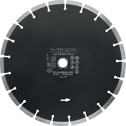 Hilti 2233584 Disco de corte de diamante universal SP 230/22.23 mm para amoladora angular/sierra (mampostería/piedra/hormigón) 6 uds