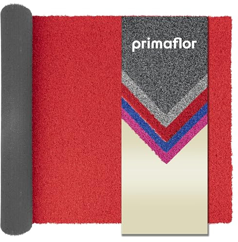 Primaflor Kunstrasen Colorplay | 2,00m x 1,00m | Rot | 14 mm | UV-stabil | wasserdurchlässig | Rasenteppich | Outdoor-Bodenbelag für Außenbereich, Boot und Sport