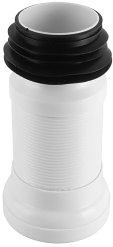 VOANZO Connettore Flessibile per WC, Tubo di Scarico Universale, Lunghezza Regolabile da 250 mm a 500 mm, Antipiega, Resistente agli odori, Adatto per WC Standard.