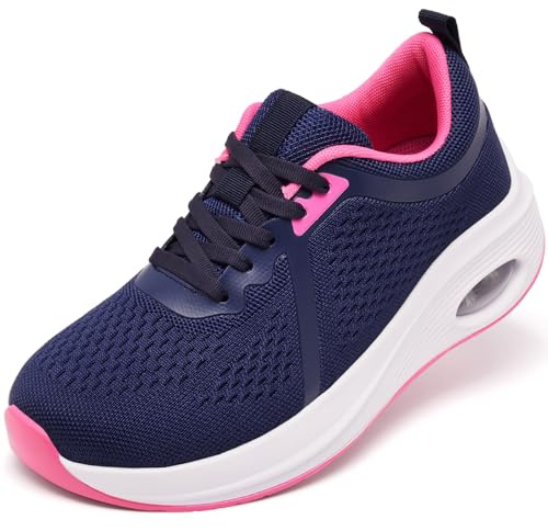 Zcbstl Wide Fit Womens Orthopedic Trainers Lightweight Running Shoes | with Arch Support Memory Foam