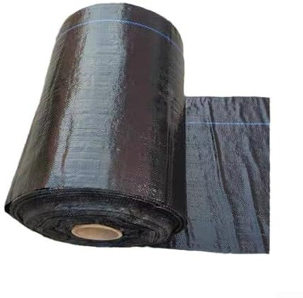 Honseadek Tela de barrera contra malezas de 3 x 5 m, tela de polipropileno negro, resistente a desgarros, cubierta de suelo para jardín al aire libre, resistente a los rayos UV y control permeable (3