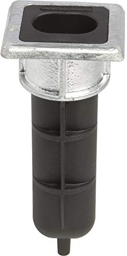 Locinox Floor Stop for bar Latch VSF, 166.5mm, Black, Hot-Dip Galvanized, 1 piece