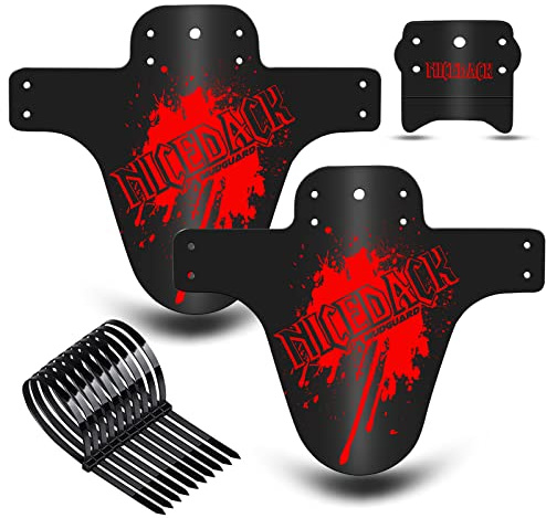 NICEDACK MTB Schutzbleche,Fahrrad Mudguard 2 Stücke MTB Mud Guard Mountainbike Hinten und Vorne Schlamm schaber Spritzschutz