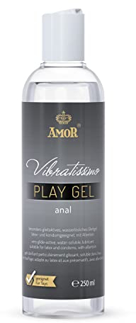 VIBRATISSIMO Play Gel Anal 250 ml I Gleitmittel extra gleitfähig I Lubricant Gel für Silikon Spielzeug & Latexkondome geeignet