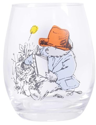 Half Moon Bay | Paddington Bear | Classic | Stemless Glass Tumbler | Official Merchandise | Water and Juice Glass | Birthday and Christmas Gift