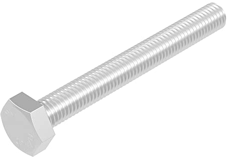 SECCARO Sechskantschraube M6 x 50 mm, Edelstahl V2A VA A2, DIN 933 / ISO 4017, Außensechskant, 20 Stück