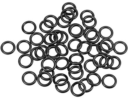 sourcing map 50Stk.Nitrilkautschuk O-Ringe 30 mm AD 25 mm ID 2,5 mm Breite Metrische Nitrilkautschuk-Dichtung