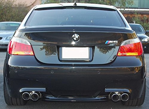 Tuning Fanatics Bakspoiler läpp för BMW 5-serien E60 Sedan (2003–2010), svart, ABS, grundfärg för målning, självhäftande