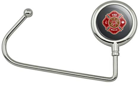 GRAPHICS & MORE Firefighter Fire Rescue Maltese Cross Purse Bag Hanger Holder Hook