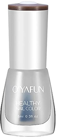 Smalto trasparente colorato liscio, setoso, ecologico, sano, facile da rimuovere e ad asciugatura rapida, 8 ml