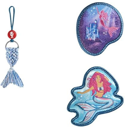 Step by Step Magic MAGS Mermaid Lola, 3-teilig, 2 Magnet-Applikationen und 1 Anhänger, als Ergänzung für den Schulranzen oder Vorschulrucksack