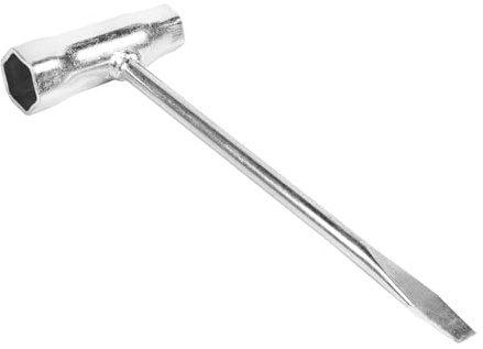 T Chainsaw Wrench, 13mm x 19mm T-Wrench, T Shape Replace Combination Screwdriver and Wrench, Hexagon Angle Wrench, T Bar Hex Socket Wrench, Chainsaw Adjustment Tool, Spark Plug Socket Wrench