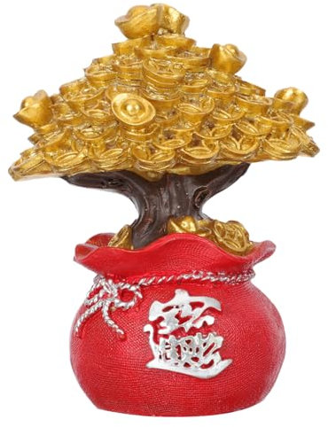 Amosfun Chinese Style Year Money Tree Decor Unique Living Room Ornaments Desktop Adornment